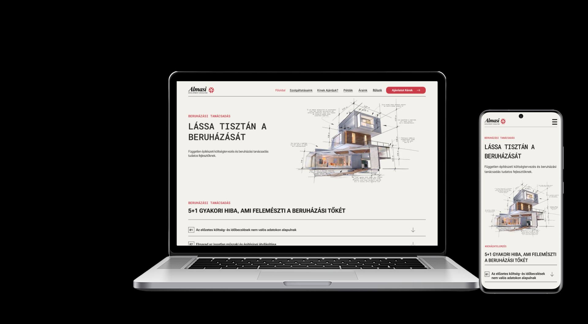 ALMÁSI - Minimalist B2B Platform & Responsive System