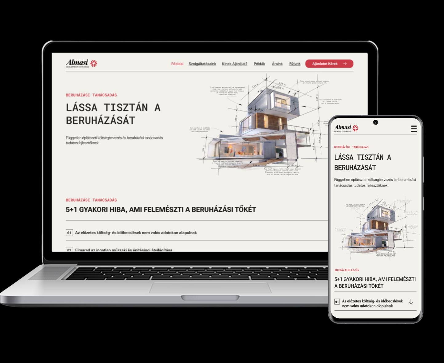 ALMÁSI - Minimalist B2B Platform & Responsive System